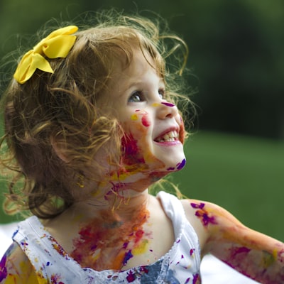 Child engaged in playful learning